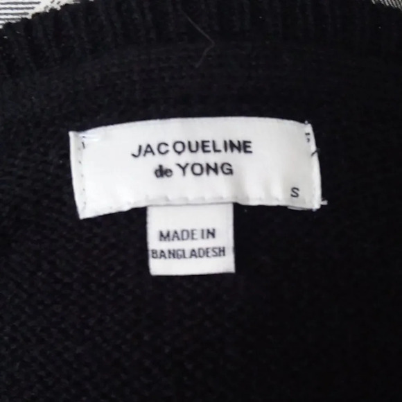 Jacqueline  de Yong Knit Sweater, Gold/Black, S - Picture 6 of 7